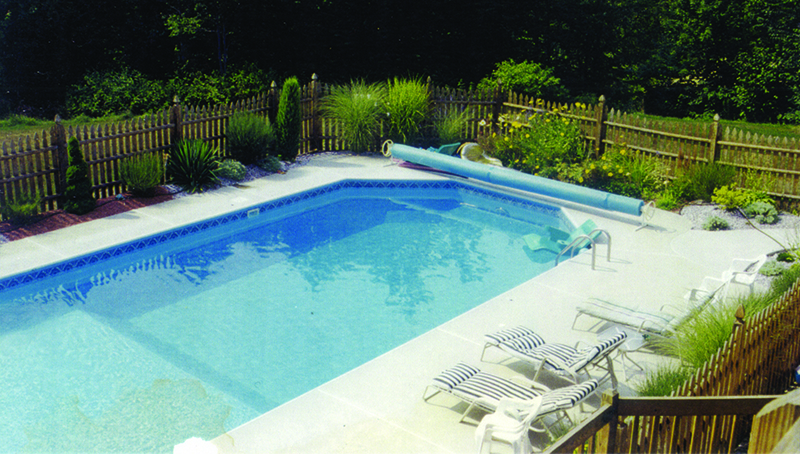 Swimming pool and hand finished concrete project example 133